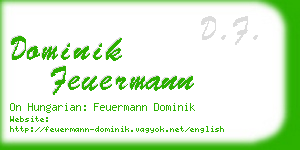 dominik feuermann business card